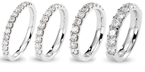 Alliance diamant sertie griffe Choisir votre bijou de mariage